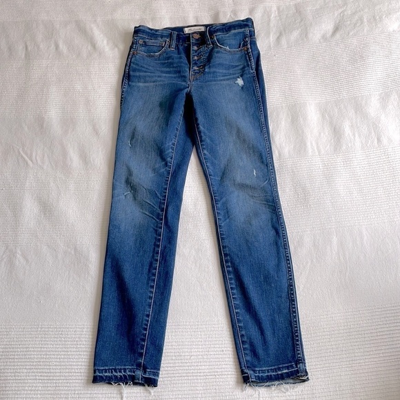 Madewell 10” High-Rise Skinny Jeans Size 25 - Picture 1 of 11